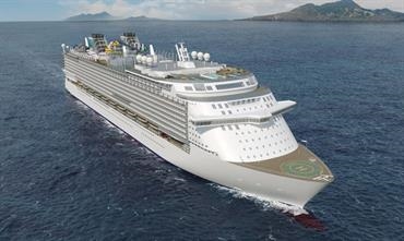 Illustration of the 9500-passenger capacity Global-class vessel's © Genting Hong Kong