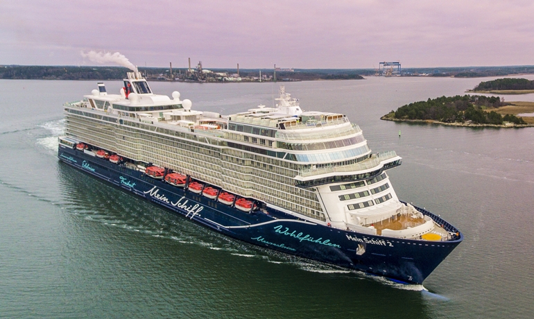 MEIN SCHIFF 7 is a sister ship to MEIN SCHIFF 1 and MEIN SCHIFF 2 (photo), delivered in 2018 and 2019 respectively © Meyer Turku