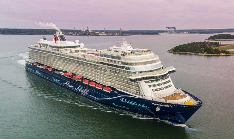 MEIN SCHIFF 7 is a sister ship to MEIN SCHIFF 1 and MEIN SCHIFF 2 (photo), delivered in 2018 and 2019 respectively © Meyer Turku MEIN SCHIFF 7 is a sister ship to MEIN SCHIFF 1 and MEIN SCHIFF 2 (photo), delivered in 2018 and 2019 respectively © Meyer Turku