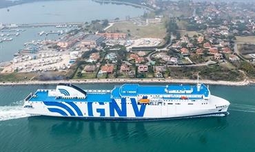 GNV BRIDGE will be introduced on the Palma-Ibiza-Barcelona route. © GNV