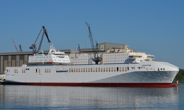 LEEVSTEN will be followed by one more sister ship in the 4,076-lanemetre series for Siem © Frank Jensen