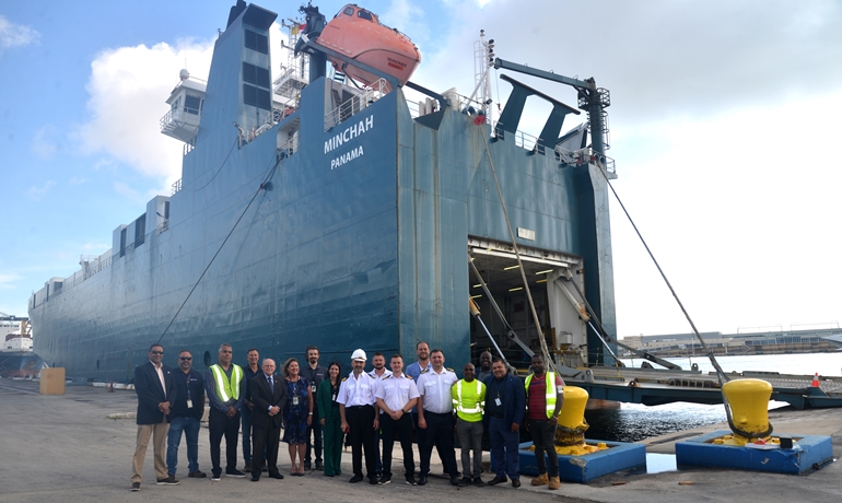 MINCHAH maiden call at Port Everglades © Port Everglades MINCHAH maiden call at Port Everglades © Port Everglades