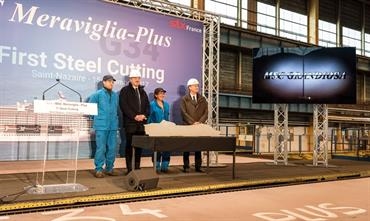 MSC Cruises' double ceremony at STX France © MSC Cruises MSC Cruises' double ceremony at STX France © MSC Cruises