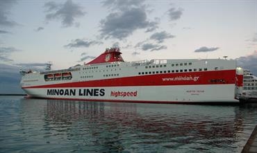 Minoan Lines wants to spread its wings in the Aegean © Philippe Holthof Minoan Lines wants to spread its wings in the Aegean © Philippe Holthof