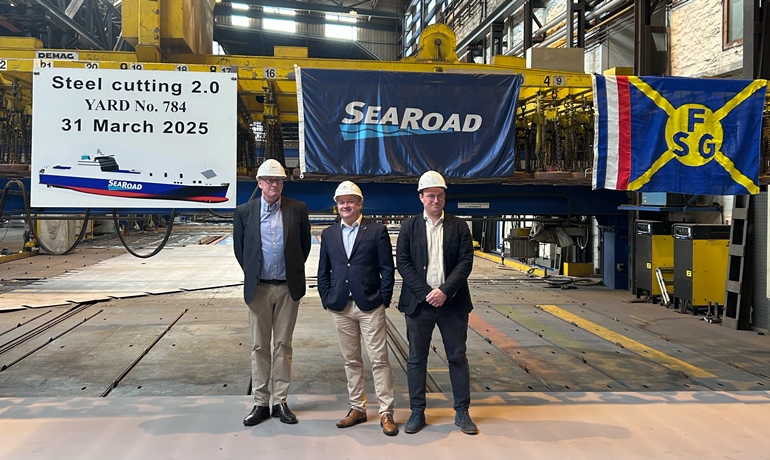 FSG Shipyard restarts work on the construction of the LNG-powered RoRo ...