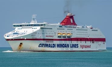 CRUISE EUROPA will be withdrawn from the Italy-Greece trade to be introduced between Livorno and Olbia. © Fank Lose
