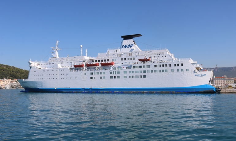 MOBY ZAZA was chartered to SNAV between April and October last year © Richard Seville MOBY ZAZA was chartered to SNAV between April and October last year © Richard Seville