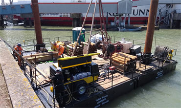 Underwater survey work has commenced in Cowes Harbour in preparation for a new layby berth © Red Funnel Underwater survey work has commenced in Cowes Harbour in preparation for a new layby berth © Red Funnel