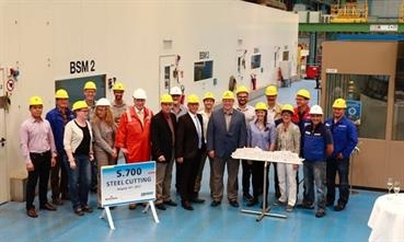SPECTRUM OF THE SEAS Steel-Cutting © Royal Caribbean International