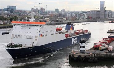 NORBAY arrived from Dublin in the morning of 16 April and remained tied up in Liverpool at the time of writing. © Kai Ortel