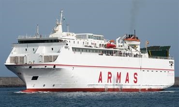 FRS has confirmed that it will initially charter the VOLCAN DE TAUCE for the Motril-Melilla service © Frank Lose