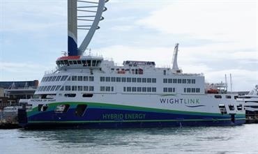 The new cross-Solent ferry VICTORIA OF WIGHT made her maiden commercial voyage on 26 August © Mike Hood