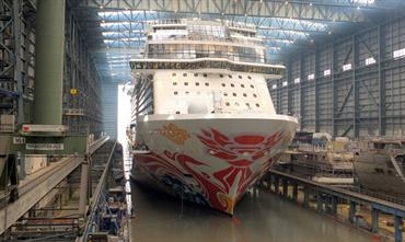NORWEGIAN JOY was docked out on Saturday March 4 - © Christian Eckardt NORWEGIAN JOY was docked out on Saturday March 4 - © Christian Eckardt