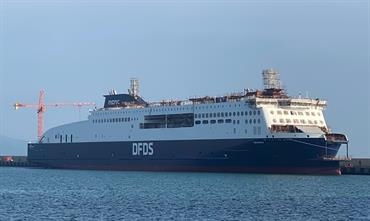 CÔTE D’OPALE was floated on 20 May and floated out of the building dock two days later. The launching was originally scheduled for 30 June, then moved to 24 June, moved again to 30 May and then to 20 May. © CMI Jinling Weihai Shipyard CÔTE D’OPALE was floated on 20 May and floated out of the building dock two days later. The launching was originally scheduled for 30 June, then moved to 24 June, moved again to 30 May and then to 20 May. © CMI Jinling Weihai Shipyard