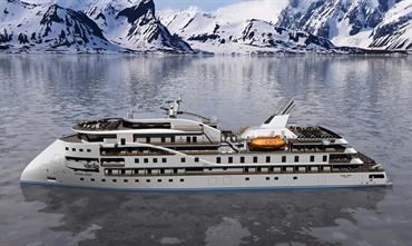 Artist's impression of SunStone's new expedition vessel class - © SunStone Ships Artist's impression of SunStone's new expedition vessel class - © SunStone Ships