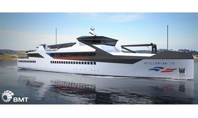 The new 72m SCILLONIAN IV will carry 600 passengers over three decks and will be capable of a speed of 18 knots © BMT