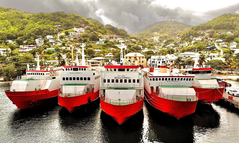 Bequia Express owns and operates a five-vessel ferry fleet, all small former Norwegian-owned passenger/vehicle ferries, built between 1969 and 1977. Bequia Express owns and operates a five-vessel ferry fleet, all small former Norwegian-owned passenger/vehicle ferries, built between 1969 and 1977.