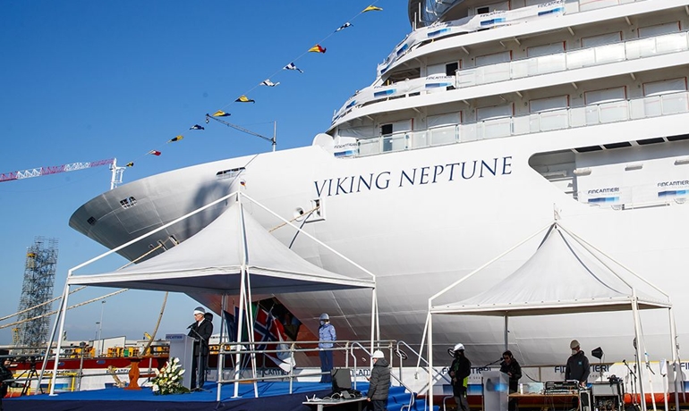 VIKING NEPTUNE floated out © Fincantieri VIKING NEPTUNE floated out © Fincantieri