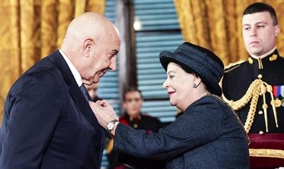 Mr Emanuele Grimaldi and the President of Malta, H. E. Myriam Spiteri Debono