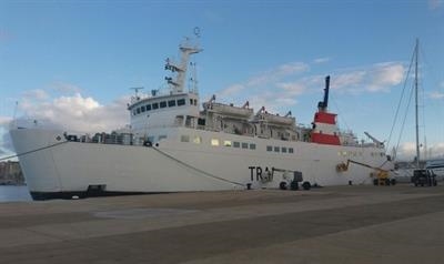 NURA NOVA being prepared for her new role - © Trasmediterranea