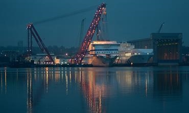 Is the future of Europe's leading ro-ro and ro-pax ferry builder bright? Only time will tell. ©  Flensburger Schiffbau-Gesellschaft 