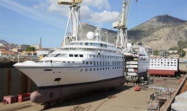 STAR BREEZE will re-emerge as an almost brand-new ship following her lengthening © Fincantieri
