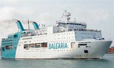 The 1980-built REGINA BALTICA might appear on the Sète-Nador route this summer. © Frank Lose