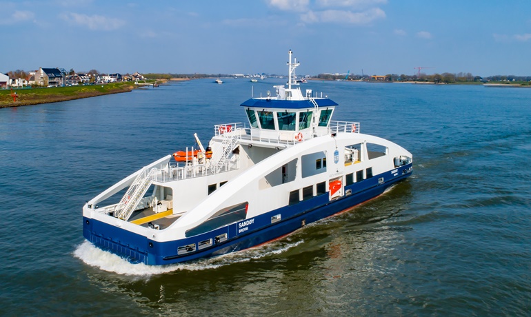 fully electric ferry SANDØY © Holland Shipyards Group fully electric ferry SANDØY © Holland Shipyards Group