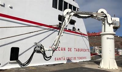 VOLCAN DE TABURIENTE connected to the local grid in La Gomera. © Naviera Armas