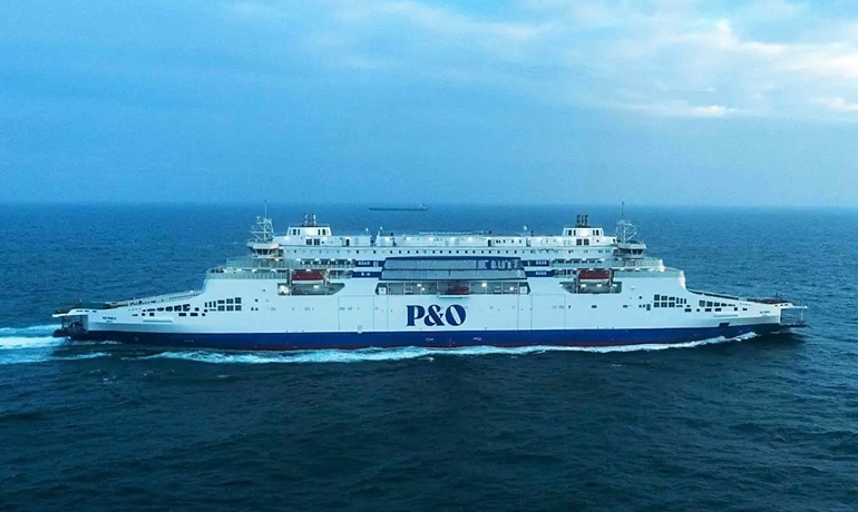 First of P&O Ferries two new double-ended giants for its Dover-Calais ...