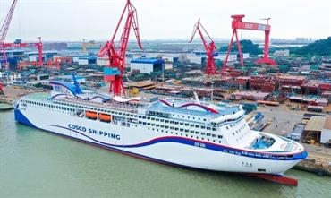 JI LONG DAO has a capacity of 1,370 passengers and 2,800 lanemetres. © GSI