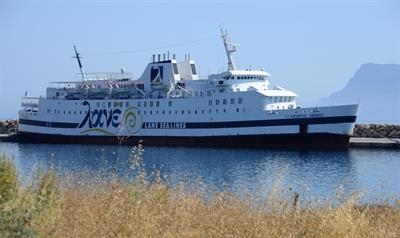 A view never to be repeated - VITSENTZOS KORNAROS seen alongside in Kissamos, Western Crete. © Philippe Holthof