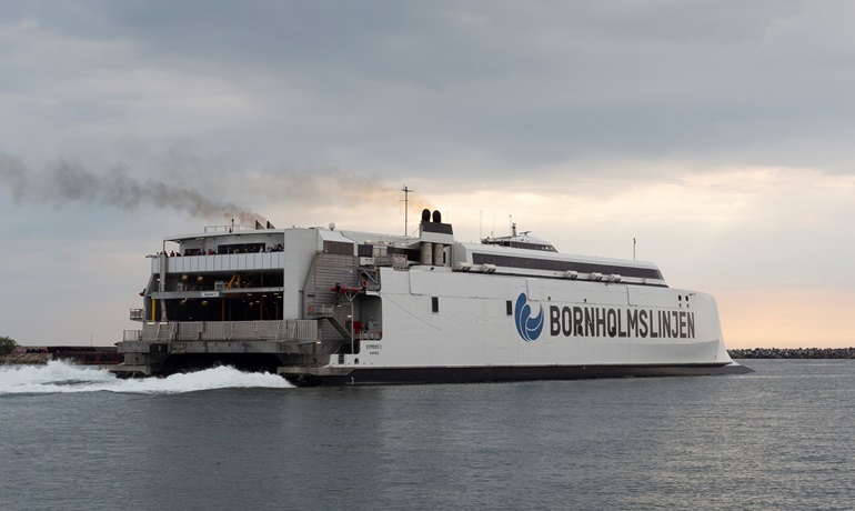 Molslinjen's EXPRESS 1 is the mainstay on the Ystad-Rønne route © Søren Lund Hviid