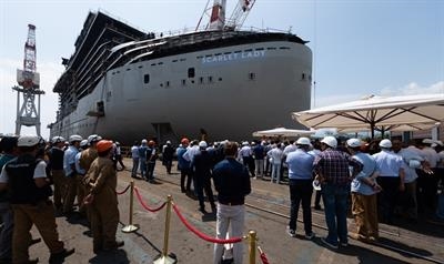 SCARLET LADY is the name of Virgin Voyages' lead ship © Fincantieri
