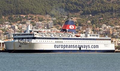 GALAXY is obtaining an AML livery for her summer stint on the Strait of Gibraltar © M. Lulurgas
