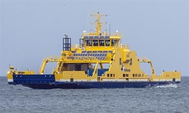 The 2017-delivered electric-hybrid ferry ELEKTRA, one of the ferries in the Finferries fleet © Piotr B. Starenczak