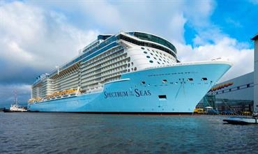 SPECTRUM OF THE SEAS is ready for her River Ems conveyance © Meyer Werft SPECTRUM OF THE SEAS is ready for her River Ems conveyance © Meyer Werft