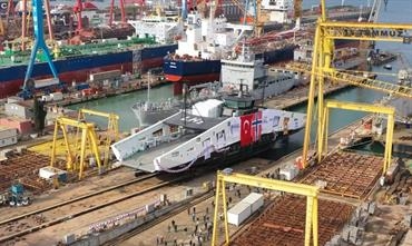 Launching of the world's first H2 ferry on 6 November. © Norse Shipbuilding Launching of the world's first H2 ferry on 6 November. © Norse Shipbuilding
