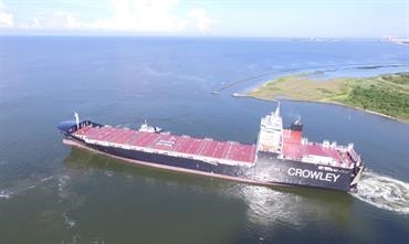 The American-flagged LNG-powered EL COQUI © Crowley The American-flagged LNG-powered EL COQUI © Crowley