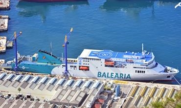 NAPOLES retrofit at Gibdock is almost completed © Frank Behling NAPOLES retrofit at Gibdock is almost completed © Frank Behling