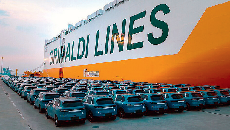 New Chinese export EVs from Leapmotor. © Grimaldi China