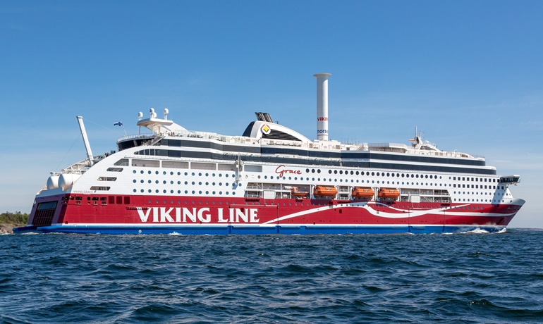 Independent test results show that the rotor sail technology has great potential to deliver savings on VIKING GRACE, manufacturer Norsepower says. © Marko Stampehl
