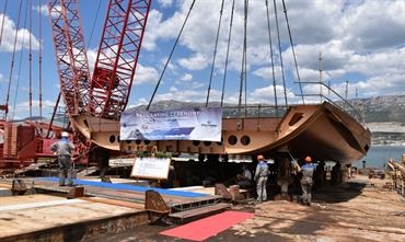 At the occasion of the keel laying ceremony of JANSSONIUS, Oceanwide’s founder and shareholder Wijnand van Gessel hinted that up to two more expedition vessels could potentially be built by Brodosplit. © Brodosplit At the occasion of the keel laying ceremony of JANSSONIUS, Oceanwide’s founder and shareholder Wijnand van Gessel hinted that up to two more expedition vessels could potentially be built by Brodosplit. © Brodosplit