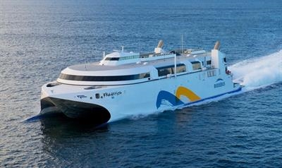 Buquebus's flagship: the Incat-built, LNG-powered FRANCISCO © Robert Heazlewood