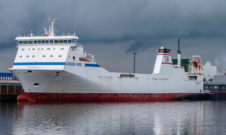 P&O Ferries has chartered CAROLINE RUSS for its new direct Calais-Tilbury freight-only service © Christian Costa