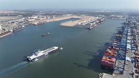 A DFDS vessel in Damietta © DFDS