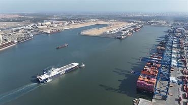 A DFDS vessel in Damietta © DFDS A DFDS vessel in Damietta © DFDS