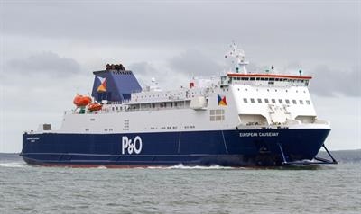 The Cairnryan-Larne route is operated by the EUROPEAN HIGHLANDER and sister EUROPEAN CAUSEWAY. The former ship is 3.2m longer than the latter one © Marko Stampehl