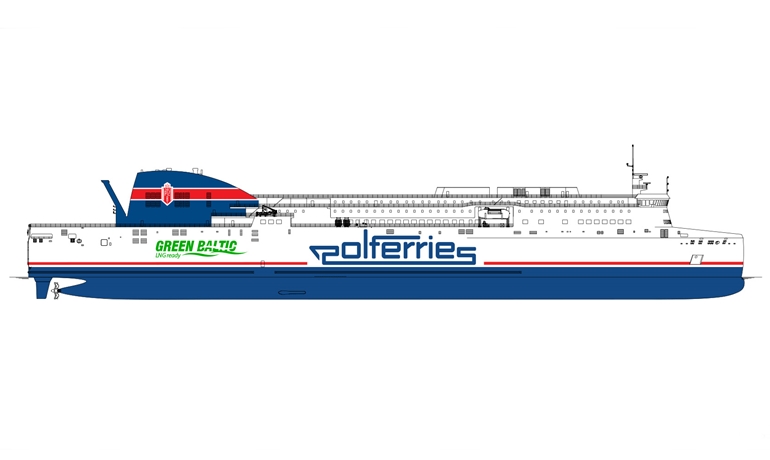 Illustration of the new vessel © Polferries Illustration of the new vessel © Polferries