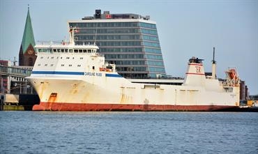 CAROLINE RUSS will stay longer on the Gothenburg-Kiel route than first planned © Frank Behling